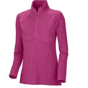 Columbia base layer pink long sleeve top with omni-wick advanced evaporation